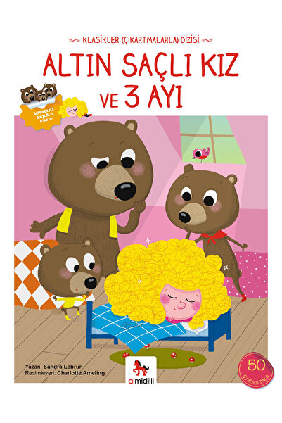 Almidilli Yayınları Altın Saçlı Kız ve 3 Ayı (Çıkartmalı)