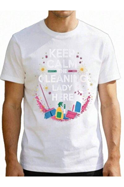 k222 تي شيرت/سويت شيرت مطبوع بتصميم مرح يدور حول التنظيف - تصميم رسومي بتصميم...