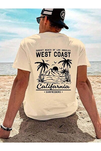 26LIK Best Sellers Short Sleeve T-Shirt, Printed With English And Tree Patter...