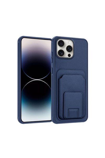 Zebana حافظة سيليكون متوافقة مع هاتف Apple iPhone 16 Pro مع حامل بطاقات FlexS...