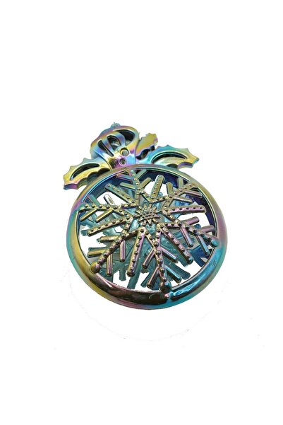Rao Ornament Brad de Craciun, Iridescent, Rotund, 8 Cm X 11 Cm, Plastic,