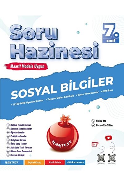 Nartest Yayınları Nartest 7. Sınıf Sosyal Bilgiler Soru Hazinesi Yeni Maarif ...