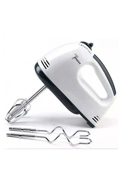 Biki 200W 7-Speed Electric Hand Mixer with Stainless Steel Beaters and Dough ...
