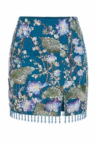 Laluvia Blue Stone Aller Skirt - 4230