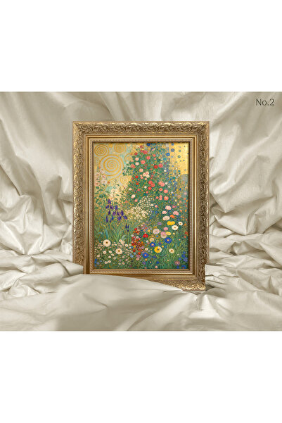 Vetro Design Art Nouveau - Flowers Framed Painting