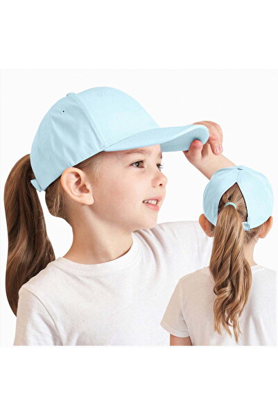STARSTAR Kids' baseball cap with sun visor and ponytail hole - a sun-protecti...