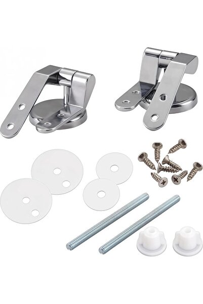 STARSTAR One pair of (non-universal) zinc alloy toilet seat hinge mounting ha...