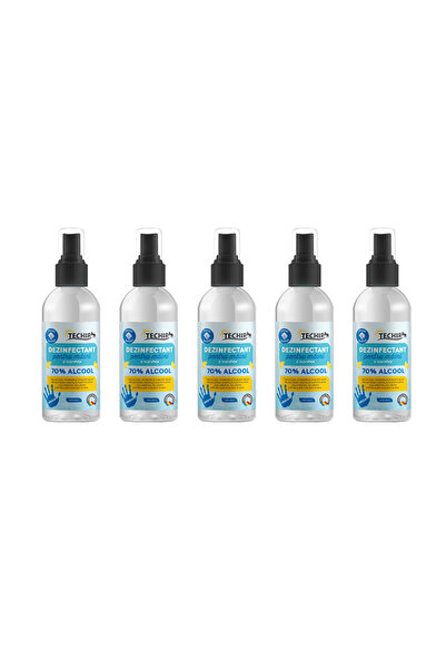 Techir Dezinfectant viralic pentru mâini cu 70% alcool, cu pulverizator, 100 ...