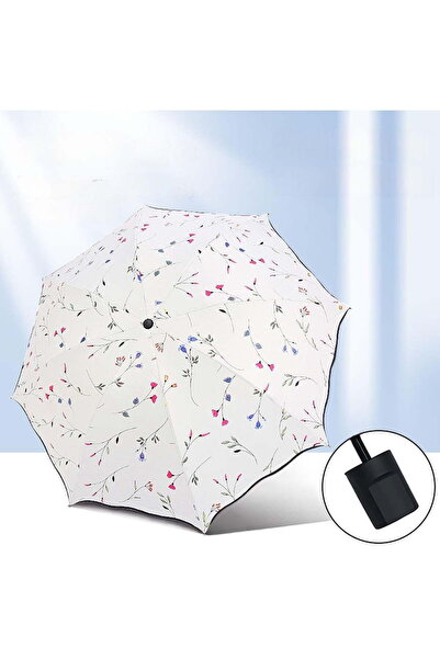 STARSTAR Women's UV-protective sun umbrella, rainproof folding umbrella - off...