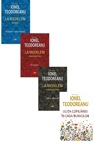 Cartex Pachet 4 carti: Ionel Teodoreanu. La Medeleni 3 Vol. + Ulita copilarie...