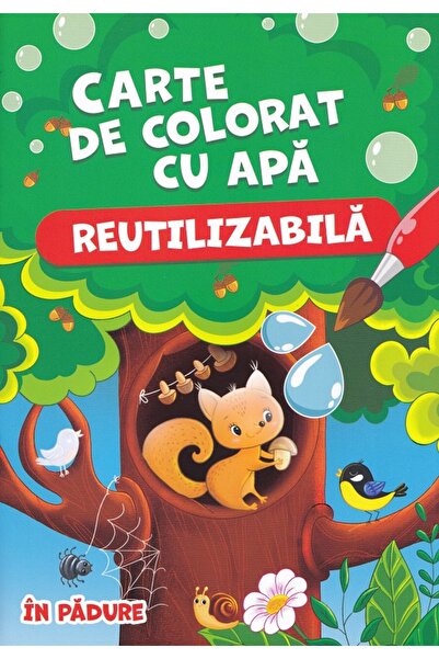 Biblion In padure. Carte de colorat cu apa (reutilizabila)