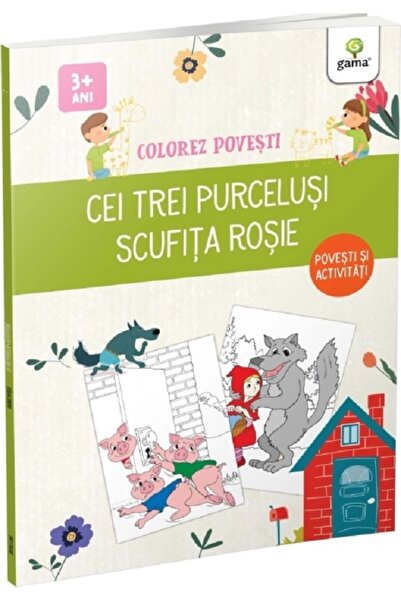 Gama Colorez povesti: Cei trei purcelusi. Scufita rosie