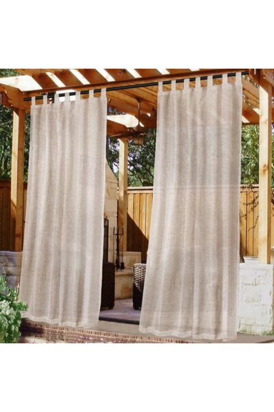 STARSTAR Outdoor Blackout Curtains with Velcro Fasteners, Waterproof Gazebo P...