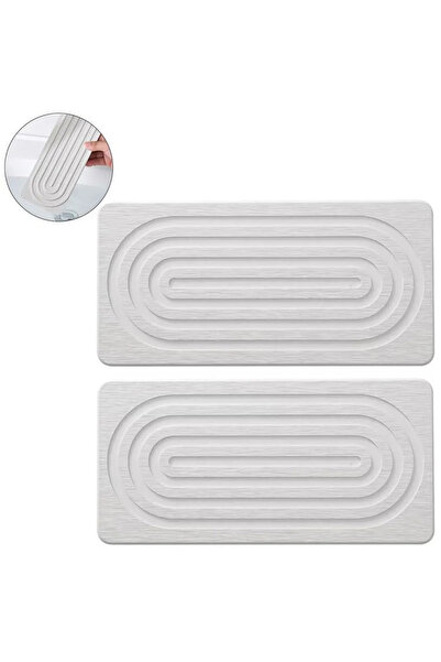STARSTAR 2-Pack Absorbent Diatomaceous Earth Countertop Draining Mats (10x20c...