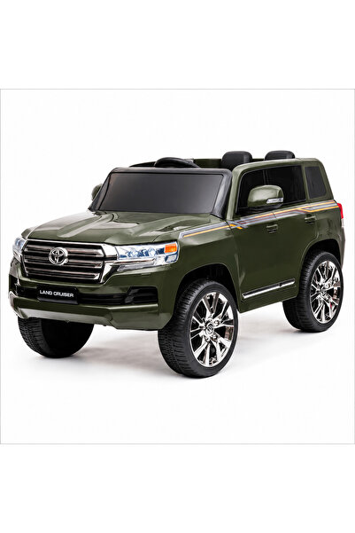 Toyota Land Cruiser 12V Kids Ride-On Electric Car, Green