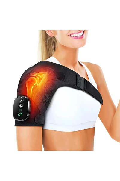 STARSTAR Shoulder Support Strap Wireless Heated Shoulder Massage Pad 3 Heatin...