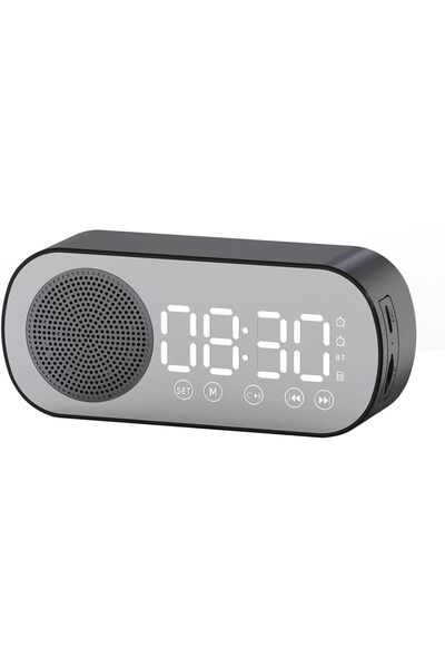 STARSTAR Digital alarm clock with portable radio, featuring Bluetooth speaker...