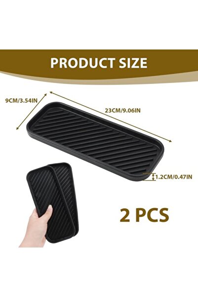 STARSTAR Suitable for 2 Pieces Silicone Drainage Mat Drip Tray Heat-Resistant...