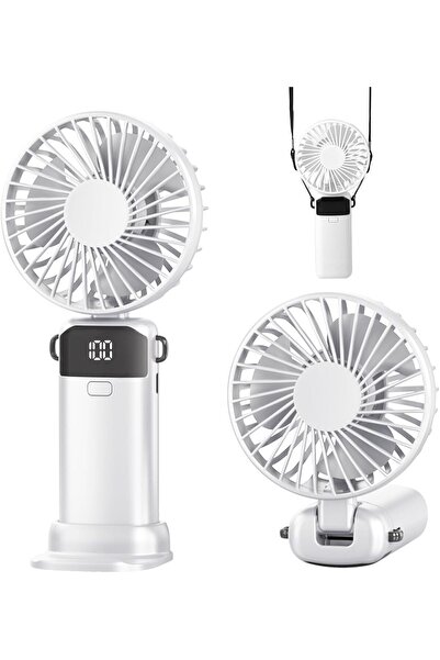 STARSTAR Handheld fan, mini portable folding fan with a 2600mAh USB rechargea...