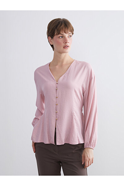 LC Waikiki V Neck Balloon Sleeve Blouse