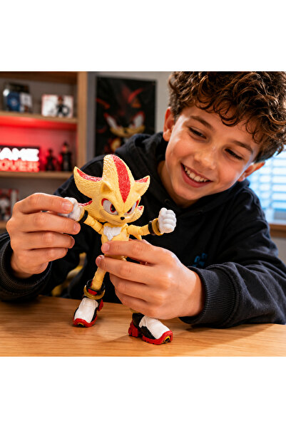Cici Oyuncak Sonic 3 Super Shadow Eklemli Aksiyon Figürü 11 CM Koleksiyon Oyu...