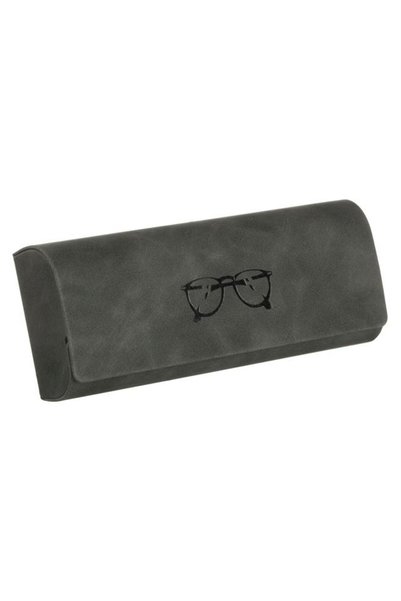 BAMI NETWORK Husa pentru ochelari cu imprimeu ochelari PU gri 15.5cm