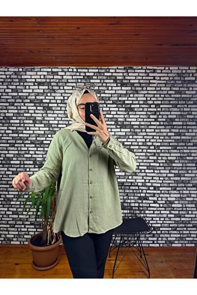 ZarülAAy fashıon Kimono with Button Detail on the Front, Standard Size