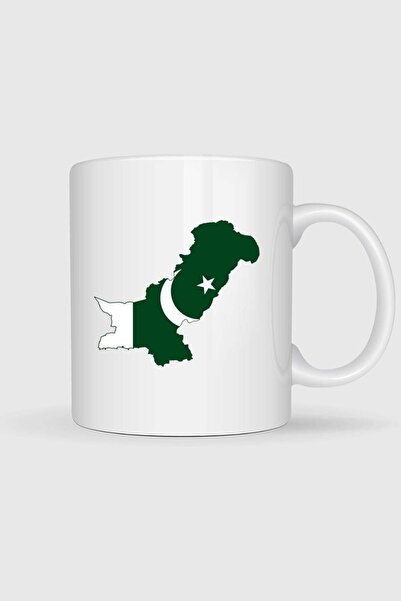 Bahriyeli Collection Pakistan Flag and Map Printed Mug
