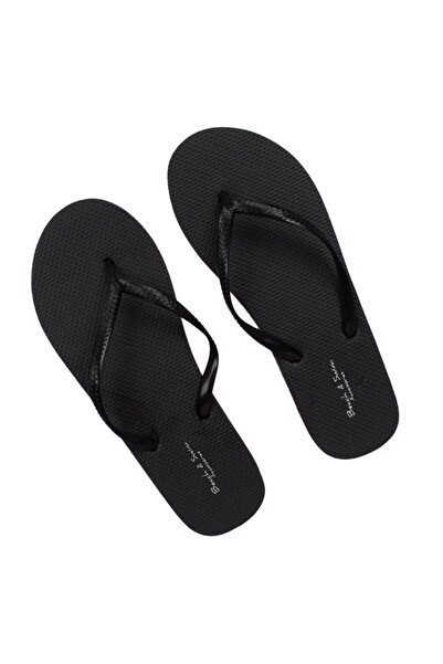 BAMI NETWORK Slapi dama talpa reliefata PVC negru plaja, 38-39 EU