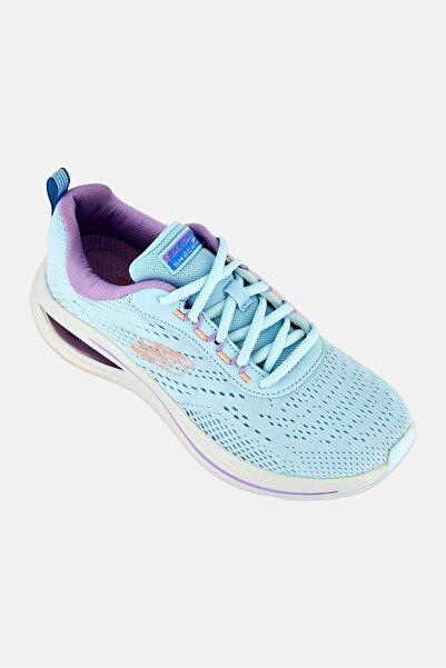 SKECHERS حذاء جري نسائي من سكيتش إير ميتا برباط، أزرق فاتح