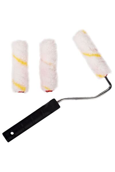 BAMI NETWORK Rola de vopsea cu maner din plastic 11cm pentru vopsit usor