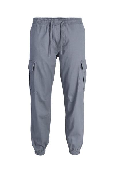 Jack & Jones Παντελόνι Cargo ανδρικό 12289589 "Cuffed" γκρι