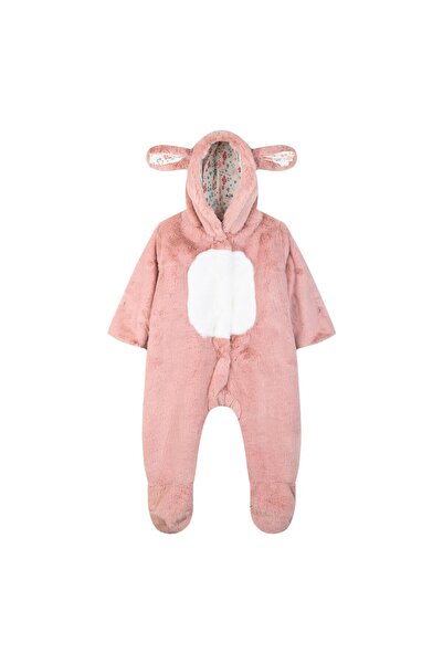 Energiers Φόρμα εξόδου με γουνάκι βρεφικό κορίτσι "Little bunny" ροζ