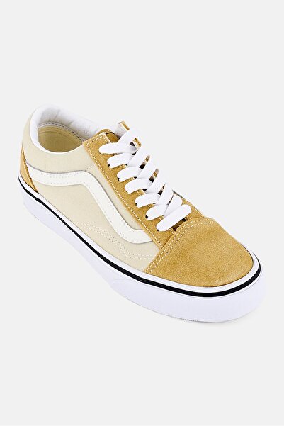 Vans حذاء تزلج نسائي من Old Skool برباط، لون كاكي