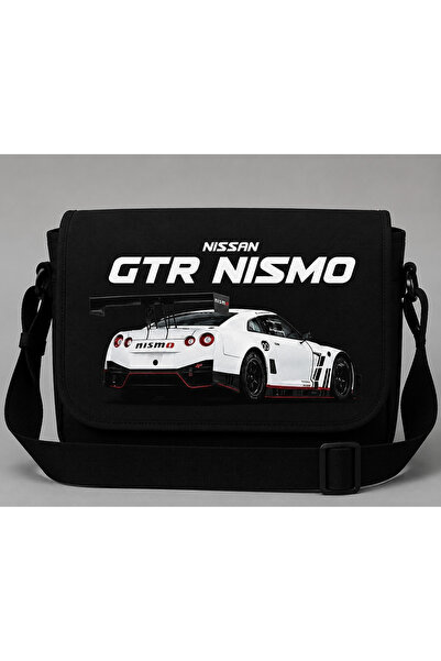 Toum Gtr Nismo Printed Black Messenger Bag