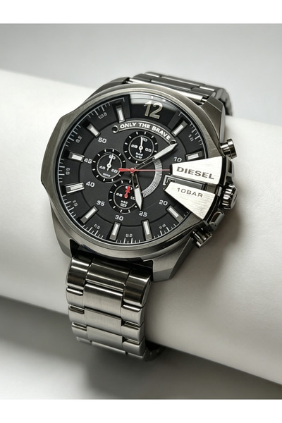 Diesel German Men's Mega Chief Round Shape Stainless Steel Analog Wrist Watch...