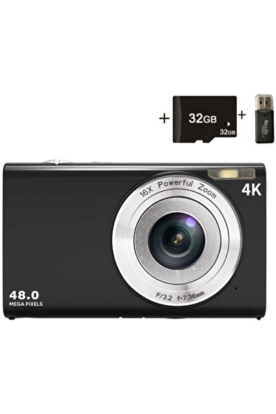 STARSTAR Suitable for 48MP 4K Digital Camera 32GB Card 16x Zoom 2.8" LCD 2 Ba...