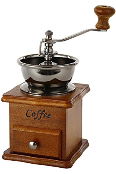 STARSTAR Vintage manual coffee grinder with ceramic conical burr, portable ha...