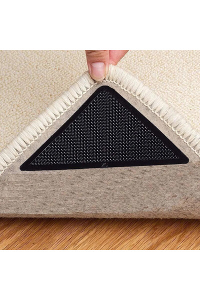 STARSTAR 12-pack of anti-slip carpet corner protectors and carpet backing tap...