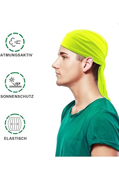 STARSTAR White, Green, and Black Sports Headscarves Set of 3 - Breathable UV-...