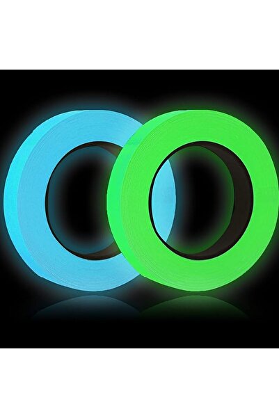 STARSTAR Glow-in-the-dark tape, 2 rolls, 1 cm x 5 m, self-adhesive glow-in-th...