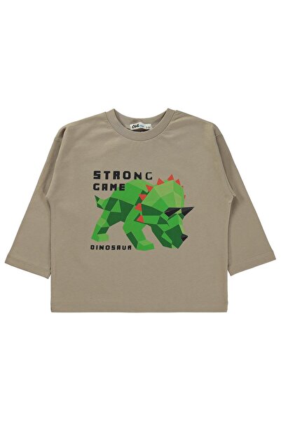 Civil Boys Strong Game Printed 2-5 Years Old Sweatshirt Km - Bež