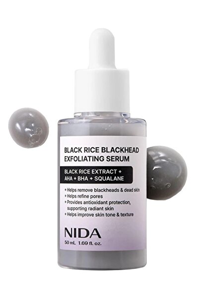 Nida Blackhead Exfoliating Serum - Daily Facial Exfoliant for All Skin Types,...