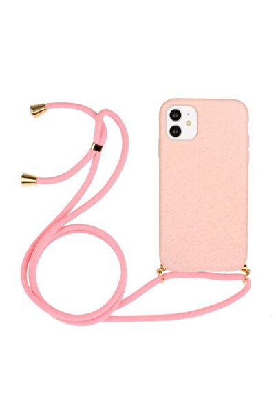 OEM Θήκη TPU Σιλικόνης με Λουράκι Ώμου για iPhone 11 6.1 ιντσών - Ροζ