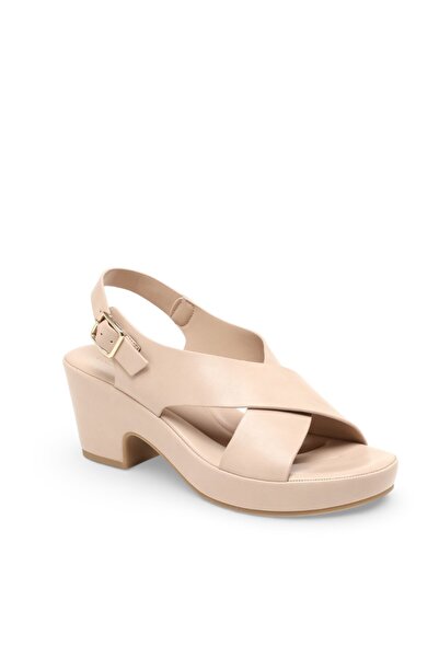 BATA Cross‑Strap Platform Heel Sandals