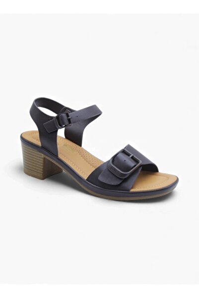 BATA Block Heel Sandals with Double Buckle Straps