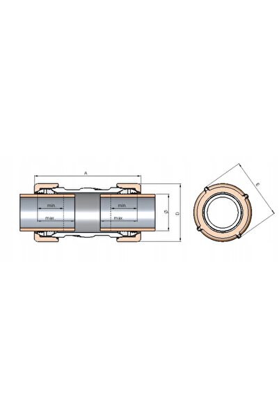 NO BRAND Piuliță de strângere universală Gebo cu inele 32 mm