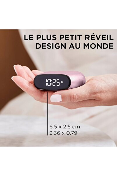 Lexon Mini Ceas Deșteptător de Călătorie din Aluminiu USB-C, elegant și la modă