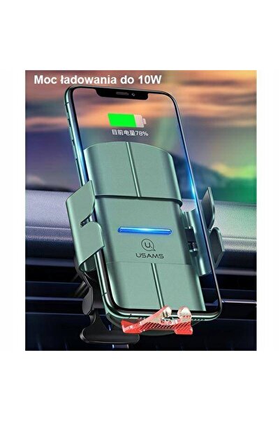 NO BRAND USAMS US-CD133 10W Suport cu inducție automată pentru grila de venti...