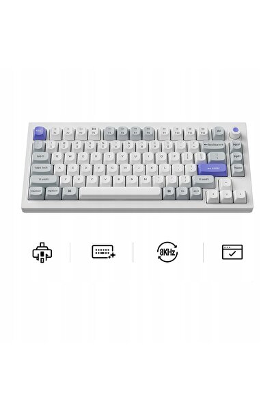 NO BRAND Tastatură magnetică cu fir Keychron Q1 HE 8K Alb Q1HW-P1